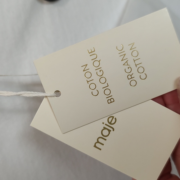 NWT NEW Maje Organic Cotton Retro Tee - Picture 10 of 13